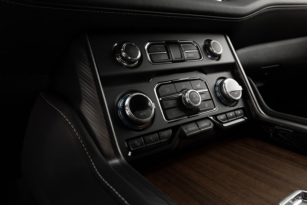 2021+ GMC Yukon Denali | Center Console Overlay | Matte Black | Vinyl Overlay