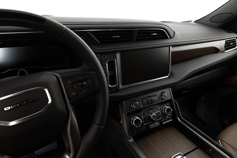 2021+ GMC Yukon Denali | Center Console Overlay | Matte Black | Vinyl Overlay