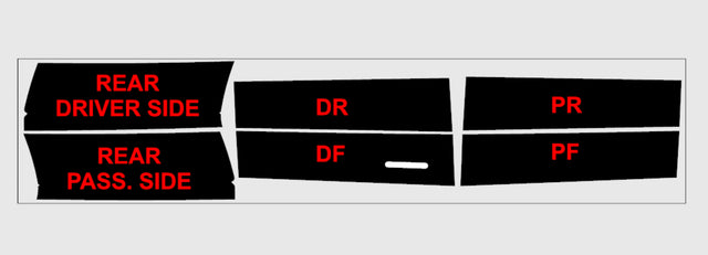 2018-2024+ Ford Expedition | B/D Available | Gloss Black PPF | Pillar Protector Kit