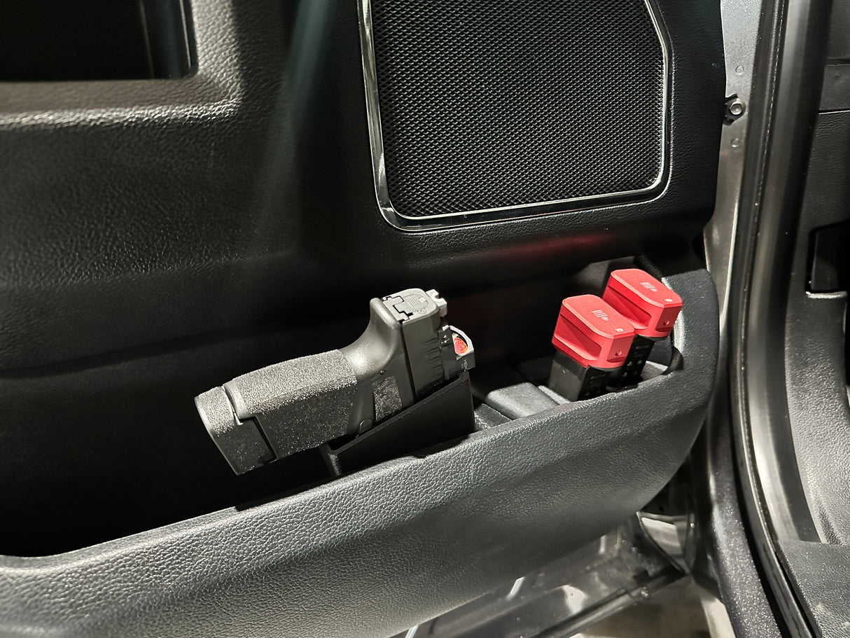15-20 F-150 | 17-22 Super Duty Door Pistol & Mag Holster (N52 Magnetic stabilization)