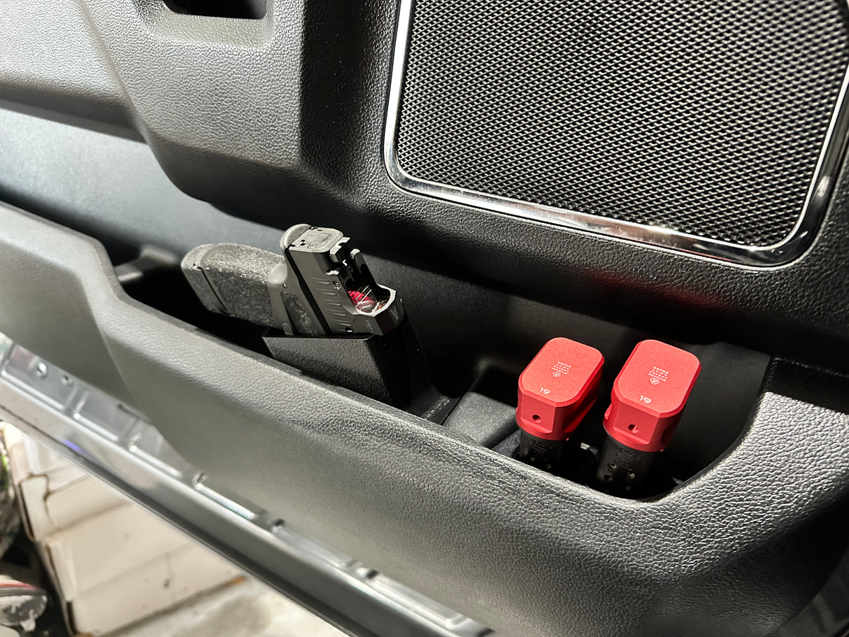 15-20 F-150 | 17-22 Super Duty Door Pistol & Mag Holster (N52 Magnetic stabilization)