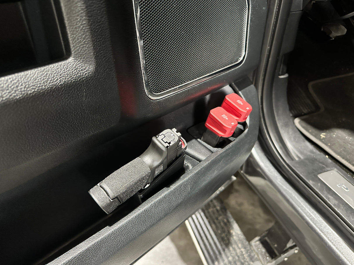 15-20 F-150 | 17-22 Super Duty Door Pistol & Mag Holster (N52 Magnetic stabilization)