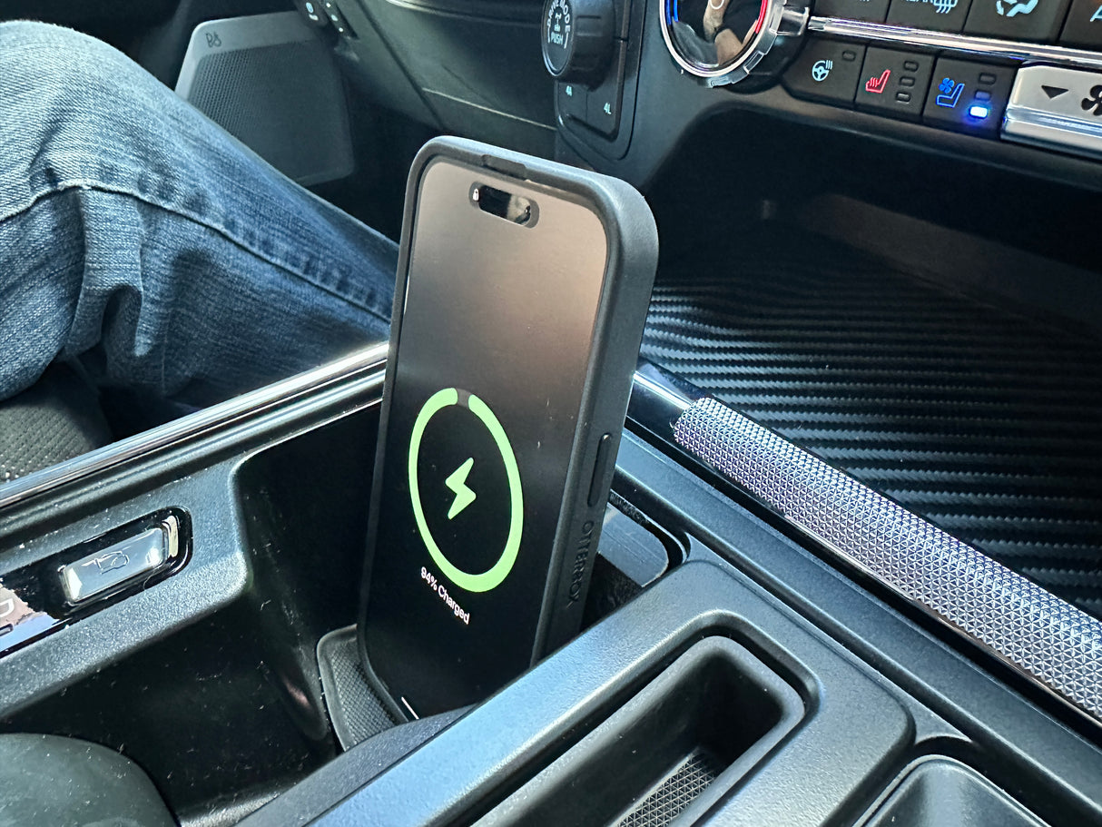 2021+ F150 Mag Safe Wireless "Low Pro" Removable Charging Mount (Charger INCLUDED)
