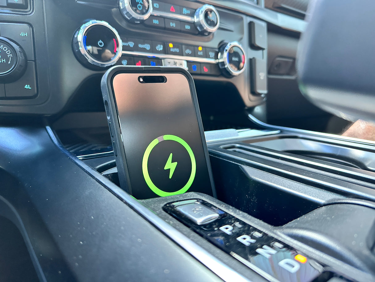 2021+ F150 Mag Safe Wireless "Low Pro" Removable Charging Mount (Charger INCLUDED)
