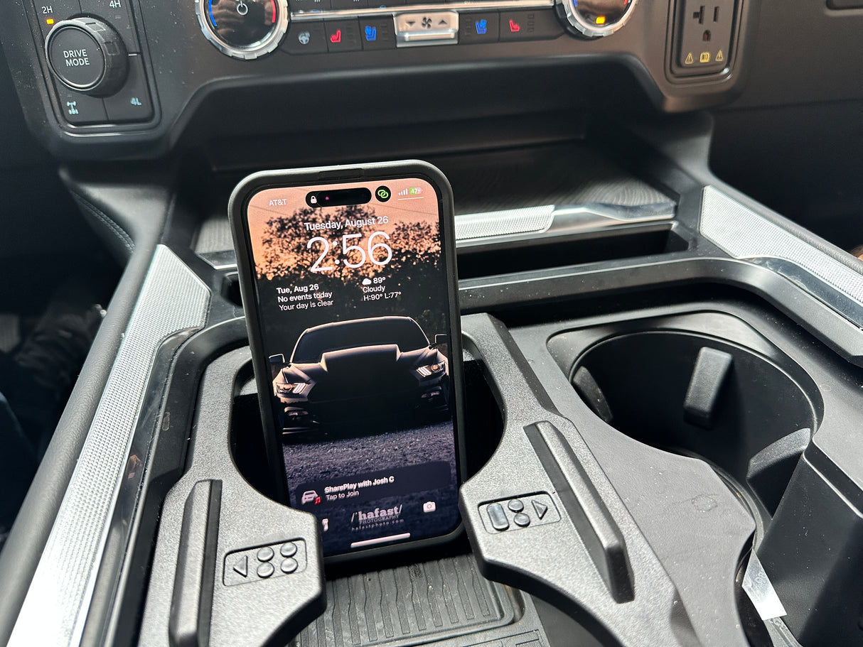 2023+ Ford Super Duty Mag Safe Wireless "Low Pro" Removable Charging Mount (Charger INCLUDED)