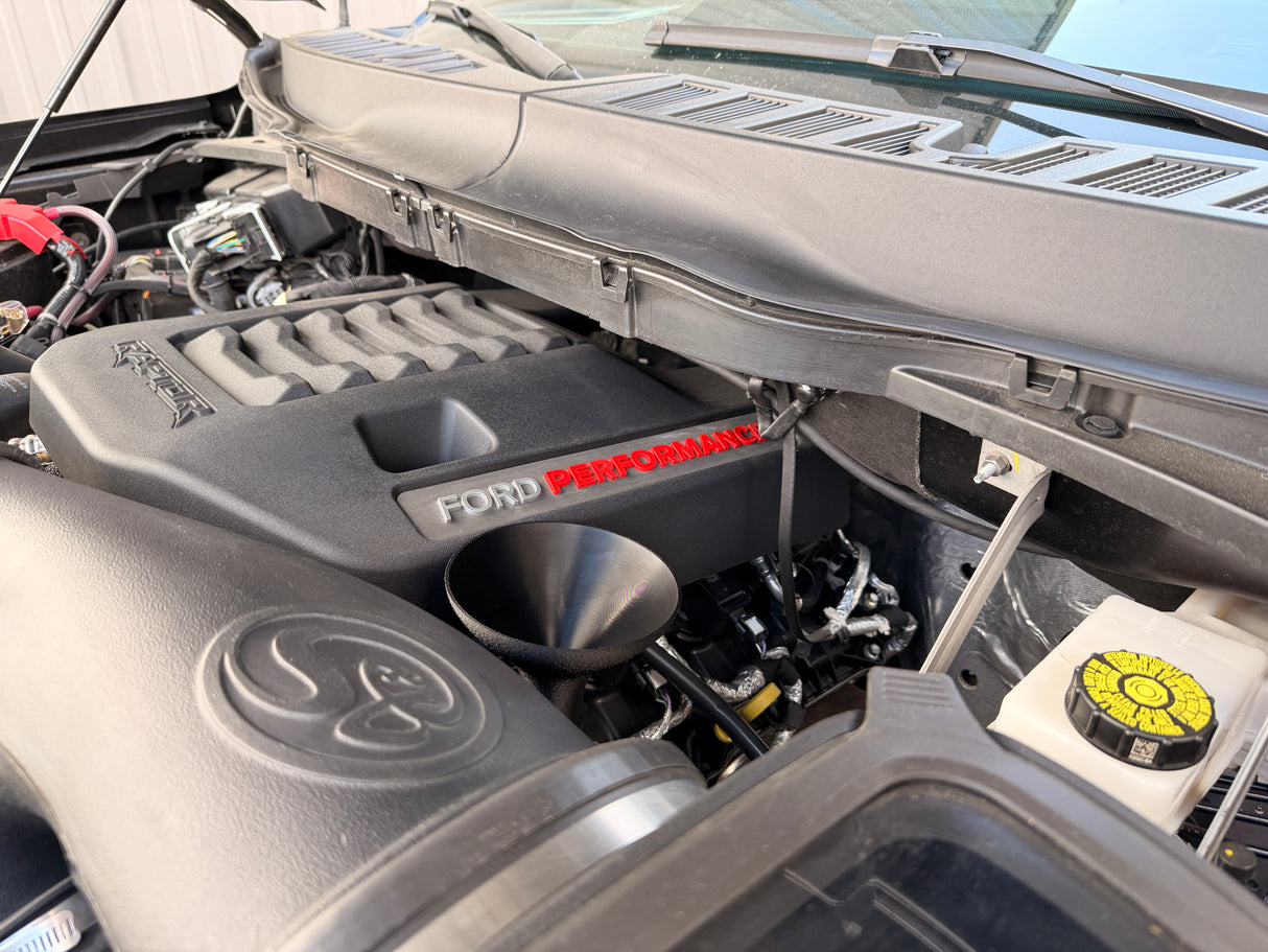15-26 F-150 Ecoboost vented & threaded oil fill funnel