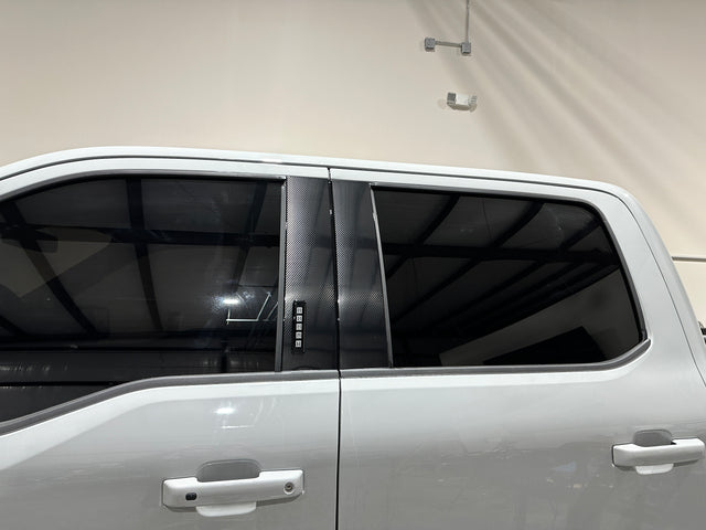 2015-2025 Ford F-Series Truck | 4 Piece | Gloss Black PPF/Vinyl | Pillar Protector/Overlay Kit