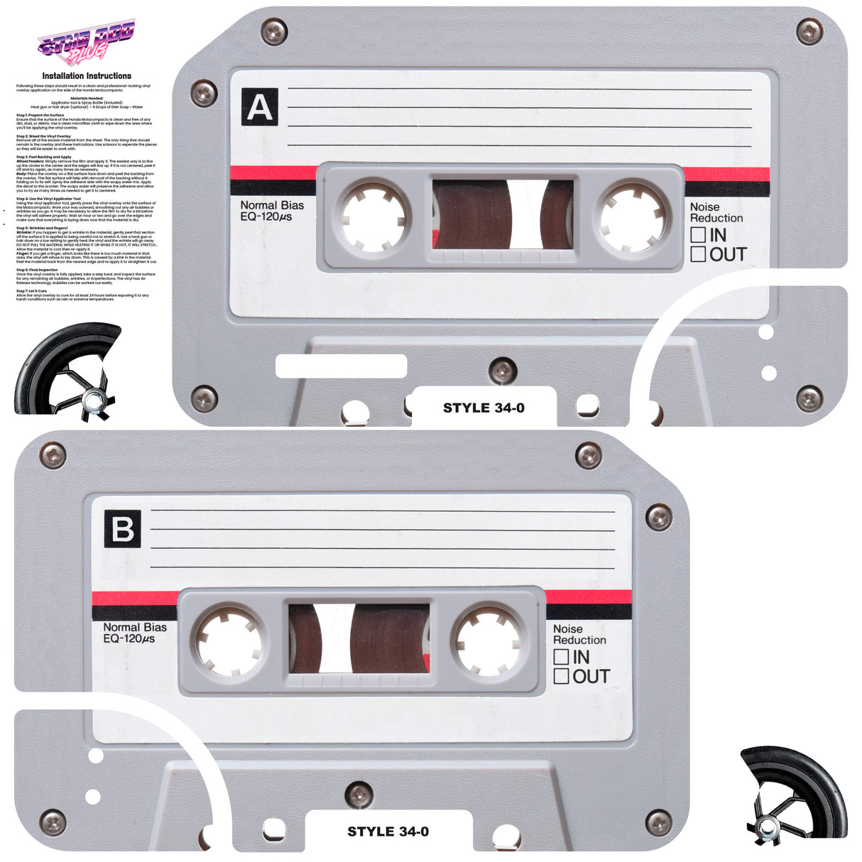 Honda Motocompacto Skin | Graphic Overlay | Style 34-0