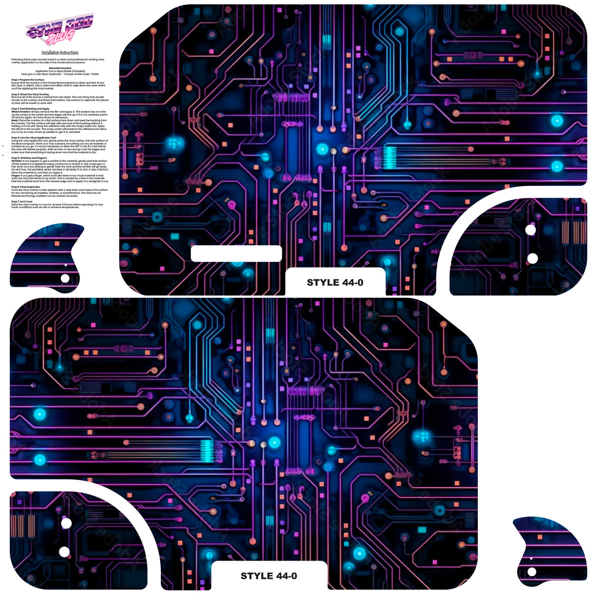 Honda Motocompacto Skin | Graphic Overlay | Style 44-0