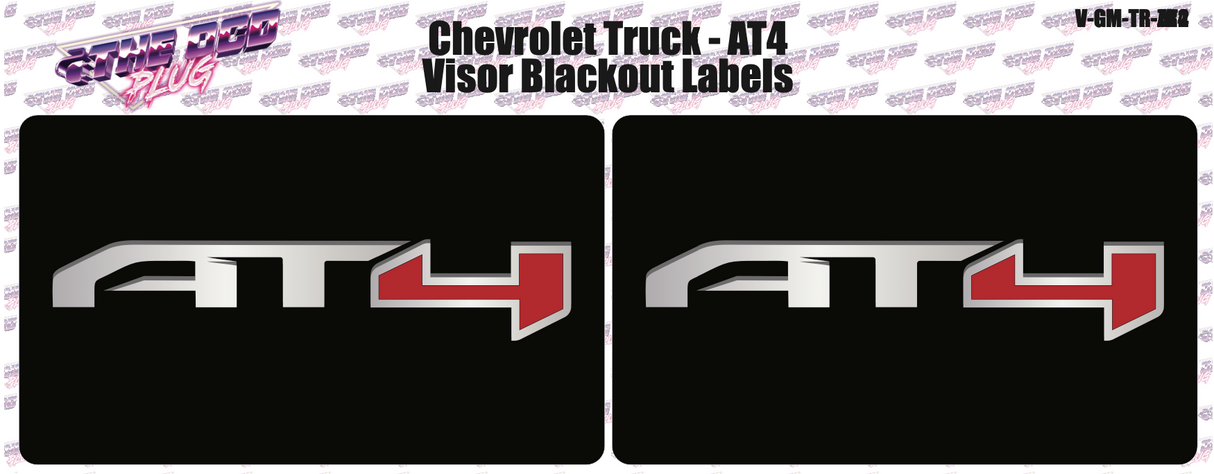 2023-2026 Canyon/Colorado Visor Black Out (2 Piece) Multiple Designs