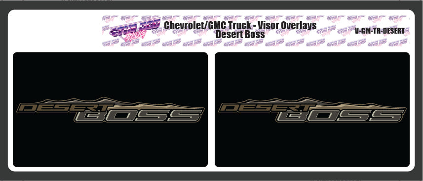 2023-2026 Canyon/Colorado Visor Black Out (2 Piece) Multiple Designs