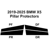 2019-2025 BMW X5 | Door Pillar kit | 4 Piece | Gloss Black PPF