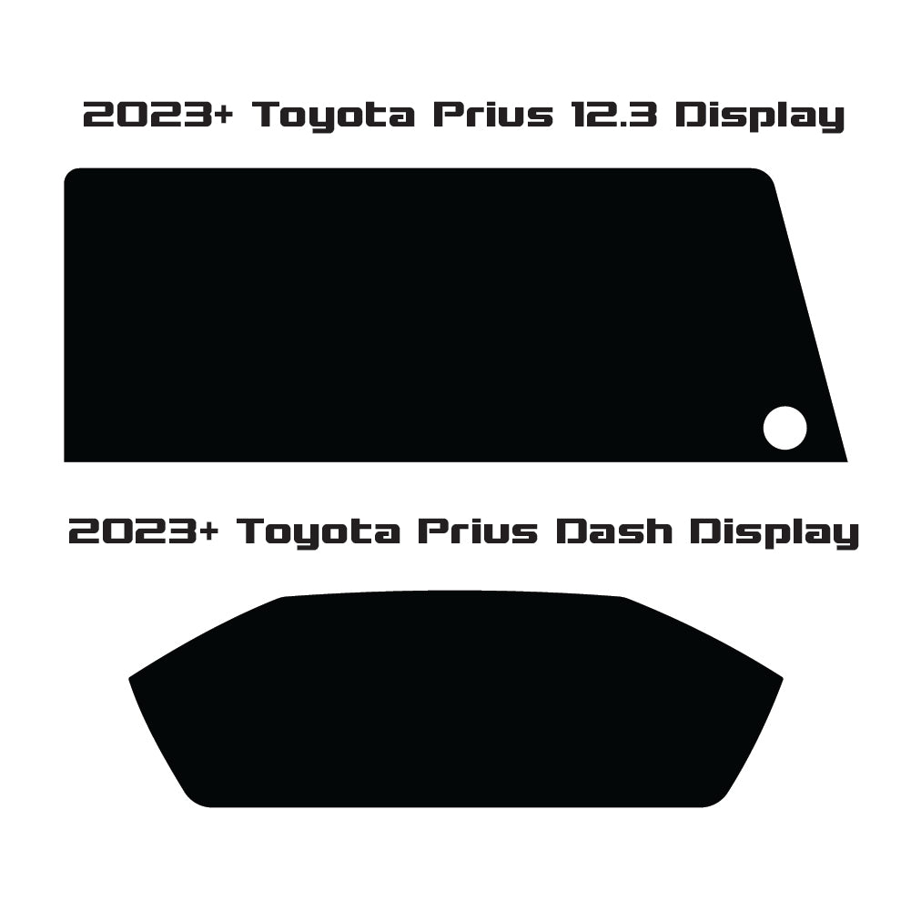 2023-2024 Toyota Prius | 12.3" Main Infotainment & Gauge Cluster | Matte/Anti-Glare | Screen Protector Kit