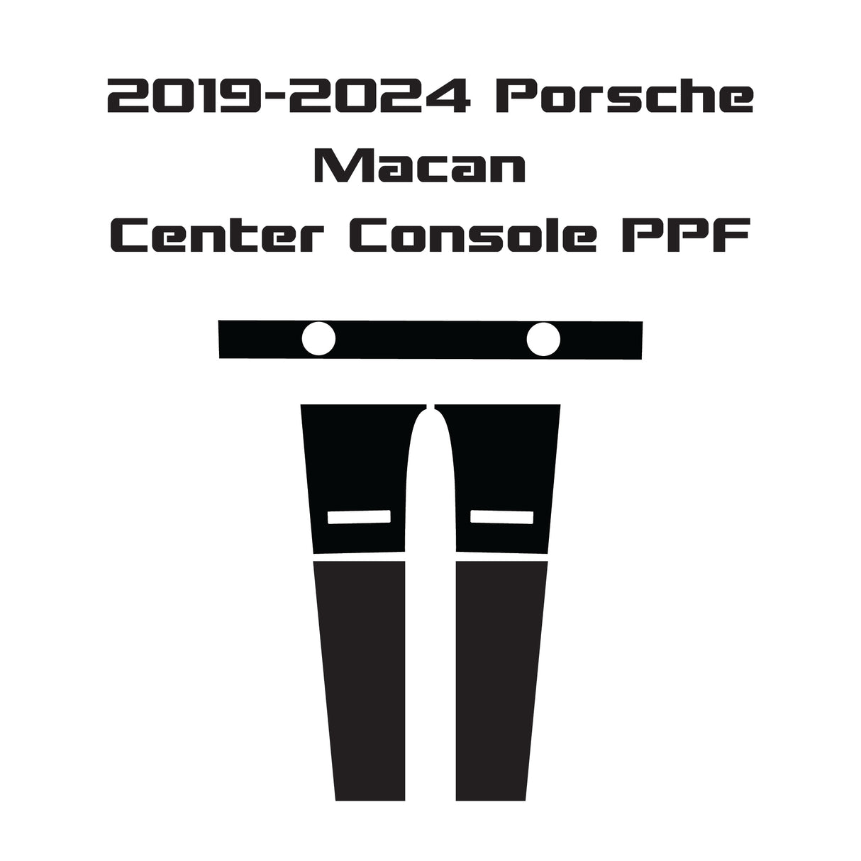 2021-2024 Porsche Macan | Matte PPF Center Console Overlay