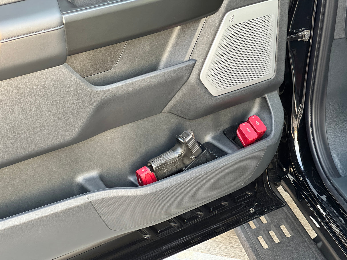 2021+ F-150 | 2023+ Super Duty Door Pistol & Mag Holster (N52 Magnetic stabilization)