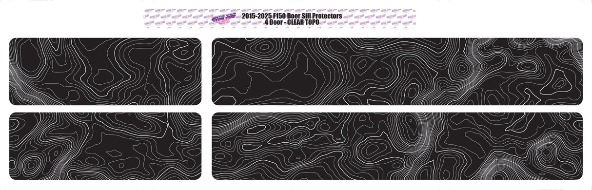 2015-2024 F-150 | Door Sill Protectors | 4 Piece (Multiple Designs)