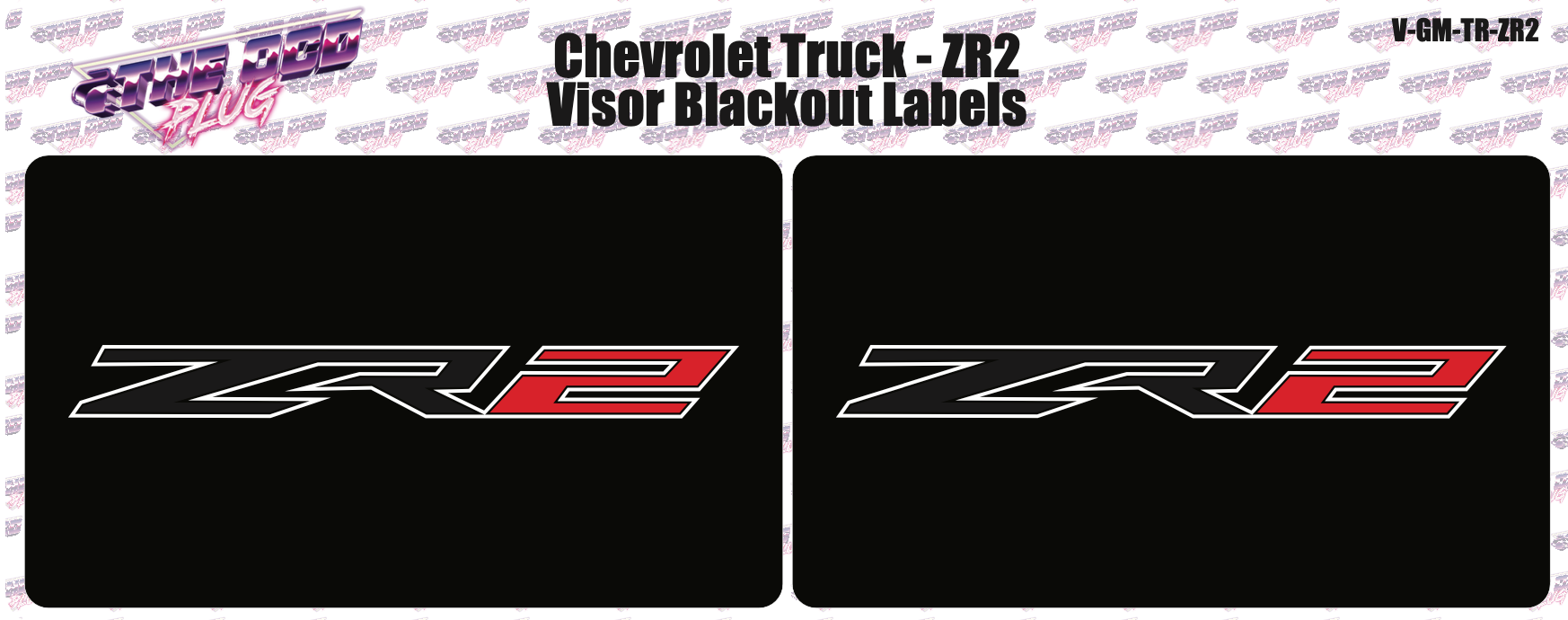 Matte Black Body Side Emblem Overlays For 2023-2024 Chevrolet Colorado Z71 - Pair