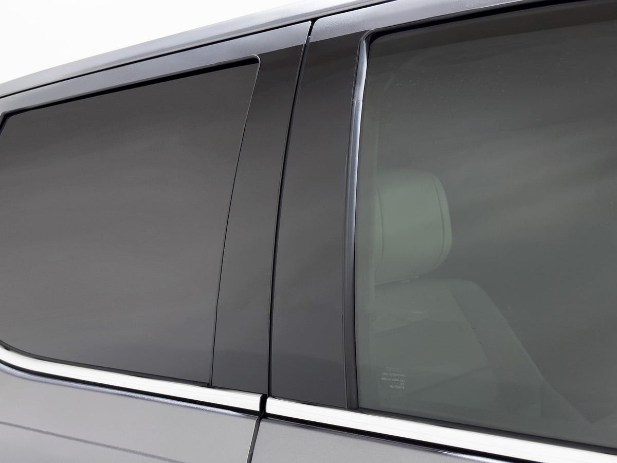 4-Piece Gloss Black Pillar Post Covers For 2007-2021 Toyota Tundra - Door Trim Window Decals, Easy Install